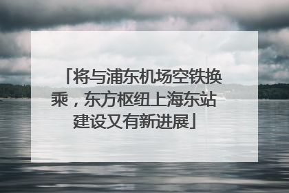 将与浦东机场空铁换乘，东方枢纽上海东站建设又有新进展